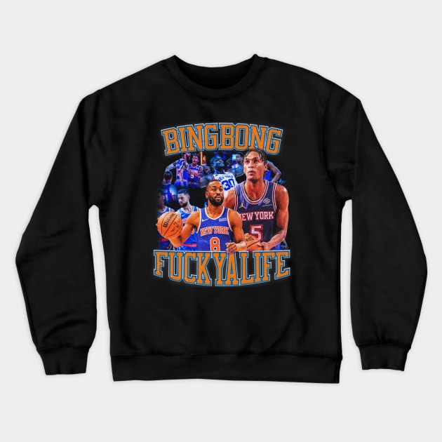 Bing Bong New York Knicks Vintage Design Crewneck Sweatshirt by Mrmera